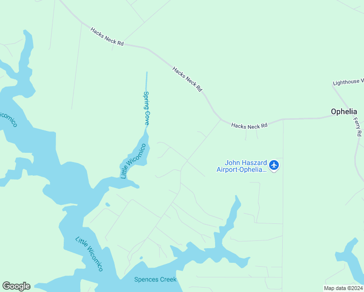 map of restaurants, bars, coffee shops, grocery stores, and more near 252 Wicomico Point Road in Heathsville