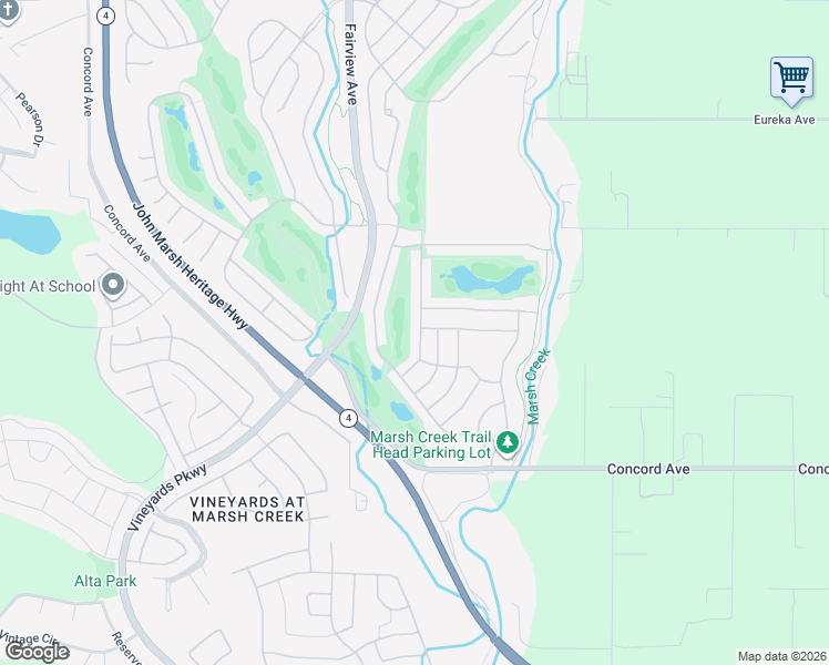 map of restaurants, bars, coffee shops, grocery stores, and more near 1127 Burghley Lane in Brentwood