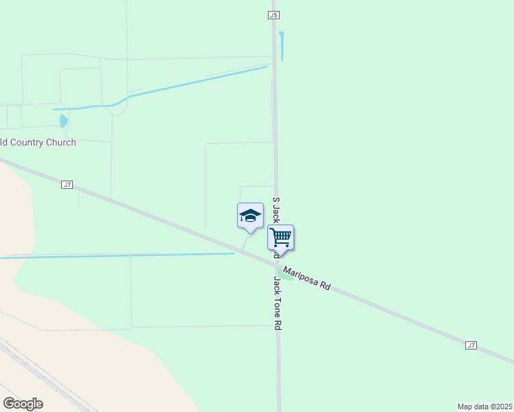 map of restaurants, bars, coffee shops, grocery stores, and more near 6527 South Jack Tone Road in Stockton