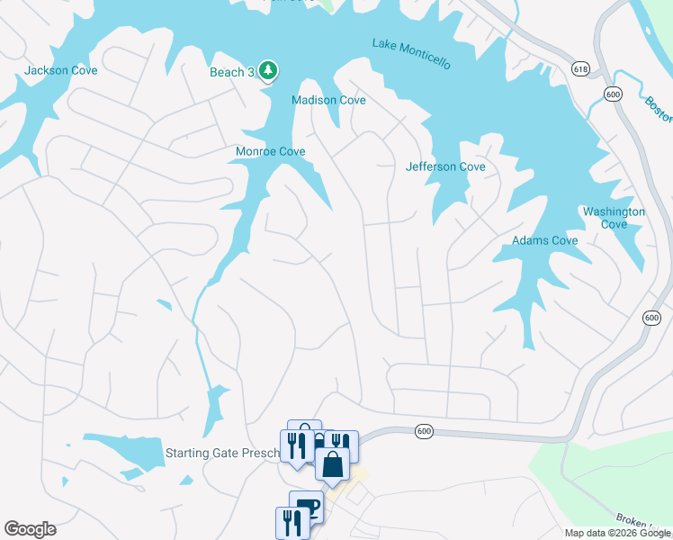 map of restaurants, bars, coffee shops, grocery stores, and more near 37 Dogleg Road in Palmyra
