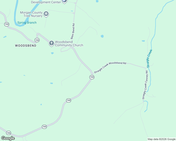 map of restaurants, bars, coffee shops, grocery stores, and more near State Highway 705 in West Liberty