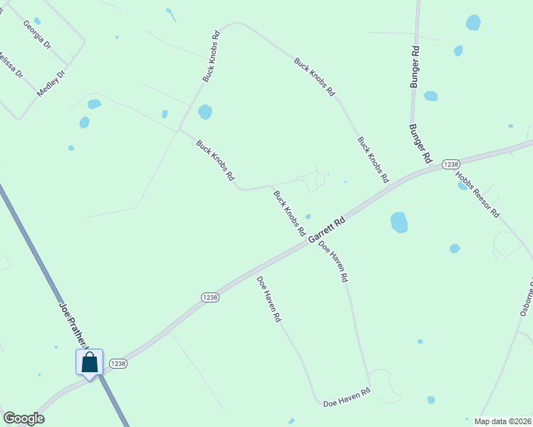 map of restaurants, bars, coffee shops, grocery stores, and more near 1715 Buck Knobs Road in Ekron