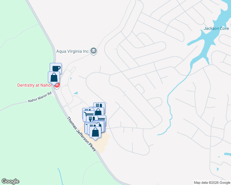 map of restaurants, bars, coffee shops, grocery stores, and more near 99 Windy Way in Palmyra
