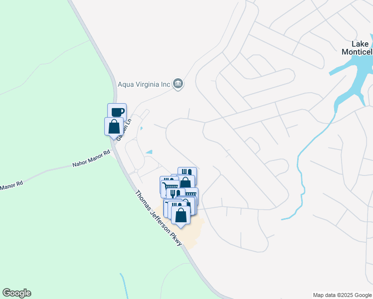 map of restaurants, bars, coffee shops, grocery stores, and more near 18 Fleetwood Drive in Palmyra