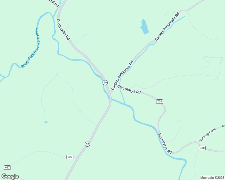 map of restaurants, bars, coffee shops, grocery stores, and more near 4742 Carters Mountain Rd in Charlottesville