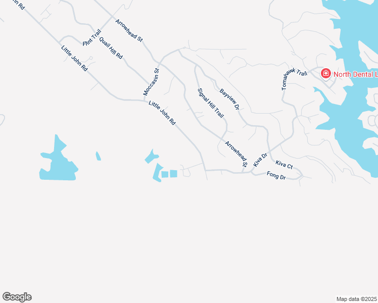 map of restaurants, bars, coffee shops, grocery stores, and more near 5002 Little John Road in Copperopolis
