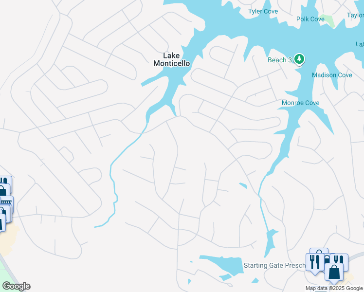 map of restaurants, bars, coffee shops, grocery stores, and more near 23 Barrett Street in Palmyra