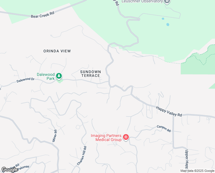 map of restaurants, bars, coffee shops, grocery stores, and more near 231 Sundown Terrace in Orinda