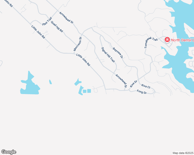 map of restaurants, bars, coffee shops, grocery stores, and more near 5002 Little John Road in Copperopolis