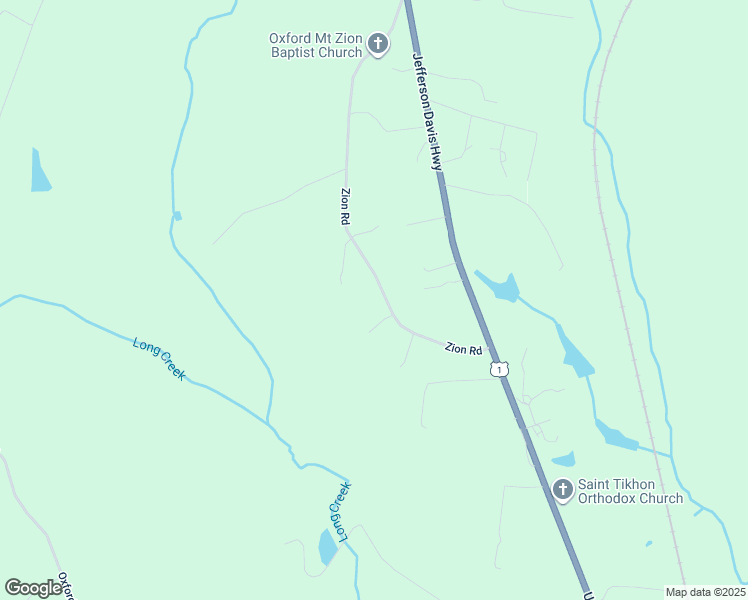 map of restaurants, bars, coffee shops, grocery stores, and more near 25518 Zion Road in Ruther Glen