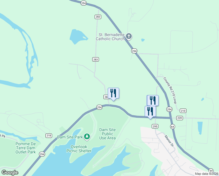 map of restaurants, bars, coffee shops, grocery stores, and more near 20804 Sunshine Road in Hermitage