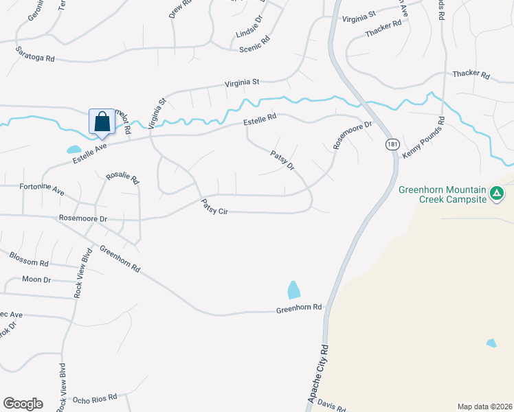 map of restaurants, bars, coffee shops, grocery stores, and more near Patsy Circle in Rye