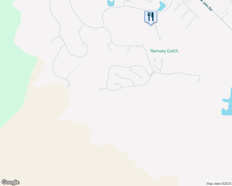 map of restaurants, bars, coffee shops, grocery stores, and more near 587 Knolls Drive in Copperopolis