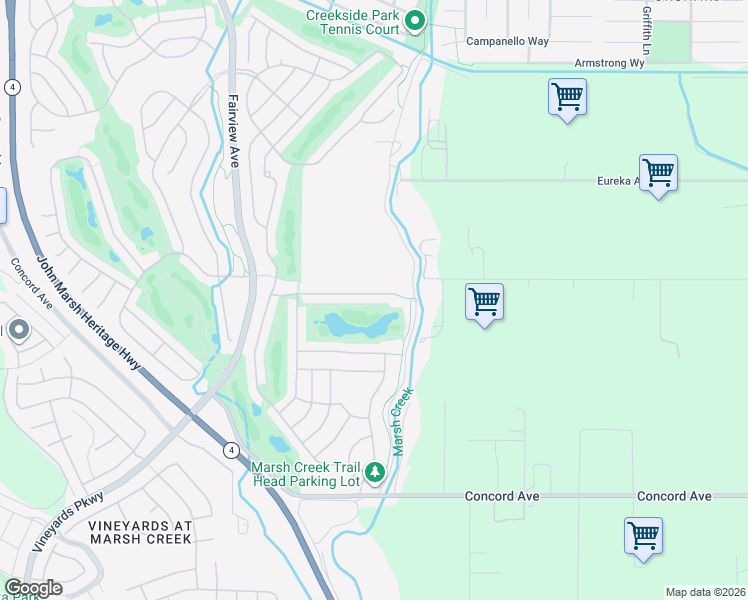 map of restaurants, bars, coffee shops, grocery stores, and more near 910 Suntan Lane in Brentwood