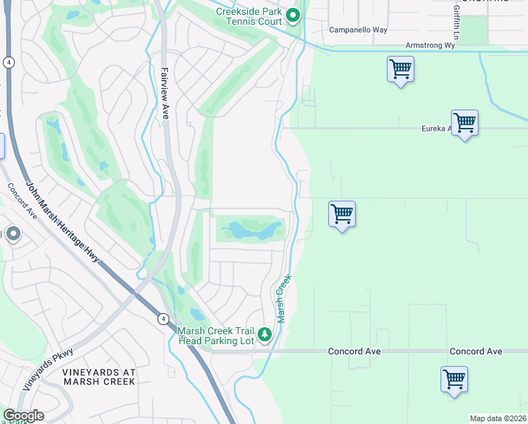 map of restaurants, bars, coffee shops, grocery stores, and more near 910 Suntan Lane in Brentwood