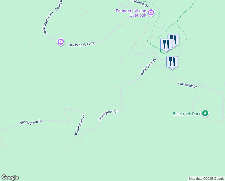 map of restaurants, bars, coffee shops, grocery stores, and more near 145 Firtree Drive in Wintergreen Resort