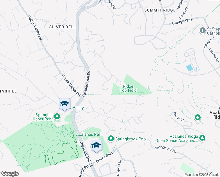 map of restaurants, bars, coffee shops, grocery stores, and more near 321 Beacon Ridge Lane in Walnut Creek