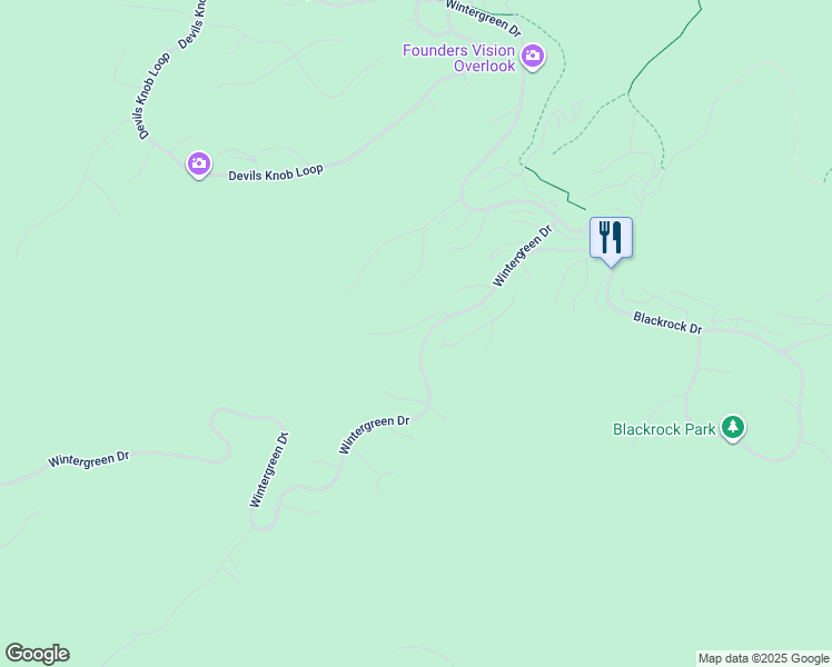 map of restaurants, bars, coffee shops, grocery stores, and more near 87 Firtree Drive in Wintergreen Resort