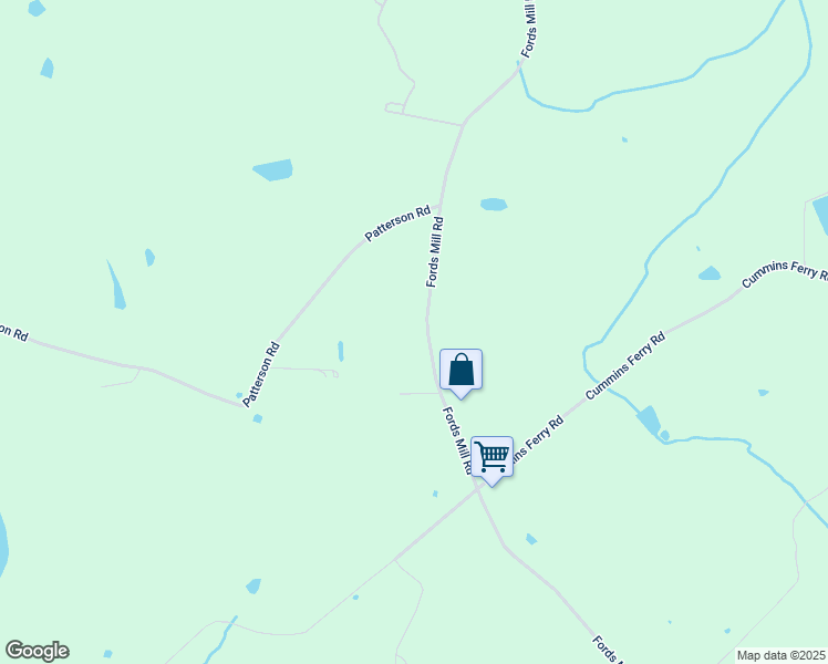 map of restaurants, bars, coffee shops, grocery stores, and more near 4701 Fords Mill Road in Versailles