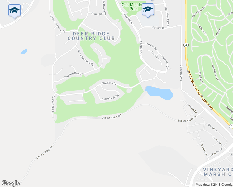 map of restaurants, bars, coffee shops, grocery stores, and more near 2565 Camel Back Road in Brentwood