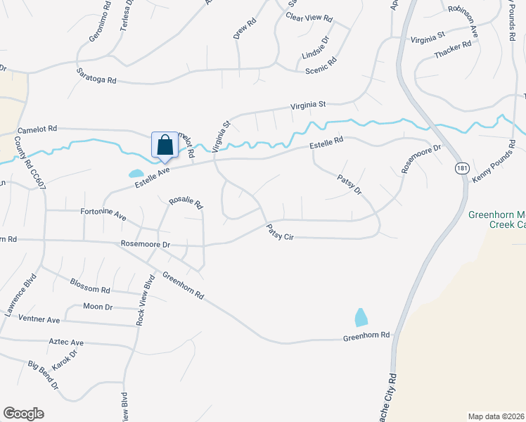 map of restaurants, bars, coffee shops, grocery stores, and more near Patsy Circle in Colorado City