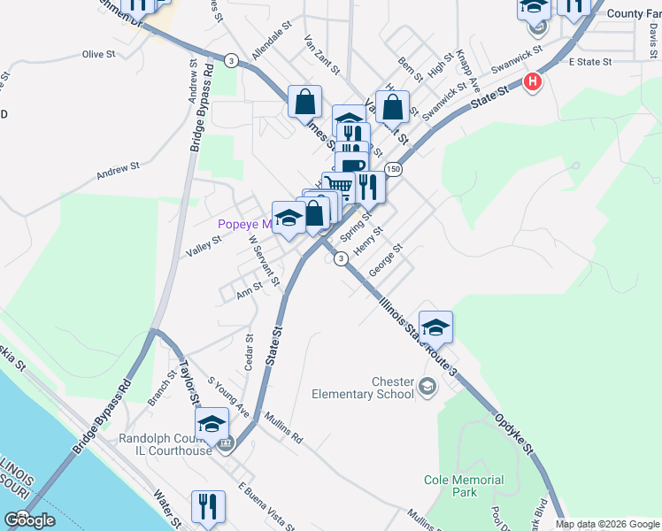 map of restaurants, bars, coffee shops, grocery stores, and more near 8 Knapp Court in Chester