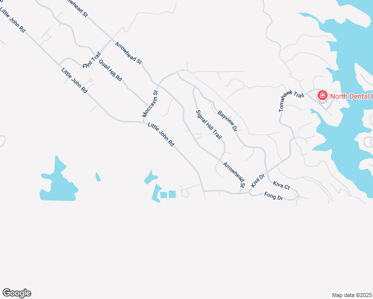 map of restaurants, bars, coffee shops, grocery stores, and more near 4945 Little John Road in Copperopolis
