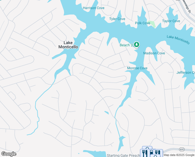map of restaurants, bars, coffee shops, grocery stores, and more near 9 Wisteria Way in Palmyra