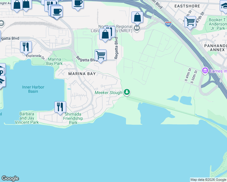map of restaurants, bars, coffee shops, grocery stores, and more near 78 Lightcap Drive in Richmond