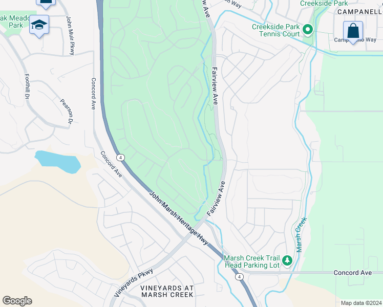 map of restaurants, bars, coffee shops, grocery stores, and more near 1562 Regent Drive in Brentwood