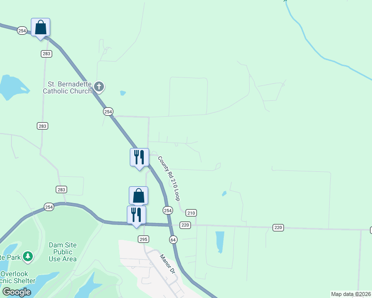 map of restaurants, bars, coffee shops, grocery stores, and more near 24672 Whispering Oak Road in Hermitage