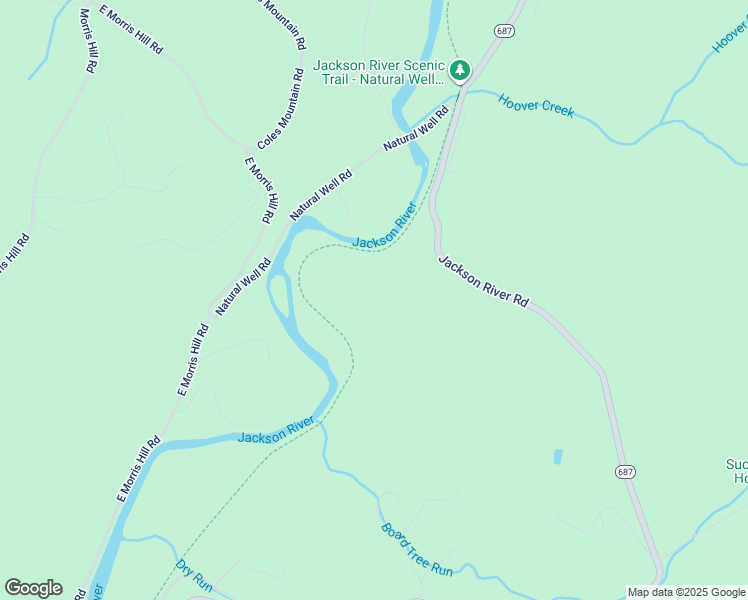map of restaurants, bars, coffee shops, grocery stores, and more near 6918 Jackson River Road in Hot Springs