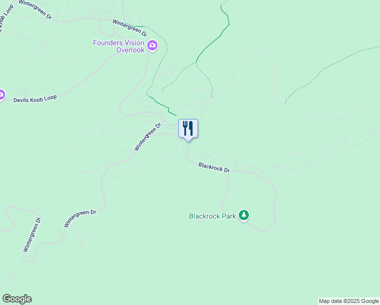 map of restaurants, bars, coffee shops, grocery stores, and more near 201 Pinnacle Drive in Wintergreen Resort