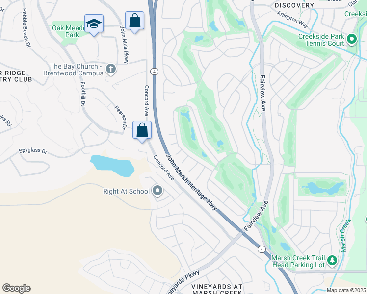 map of restaurants, bars, coffee shops, grocery stores, and more near 775 Franklin Drive in Brentwood