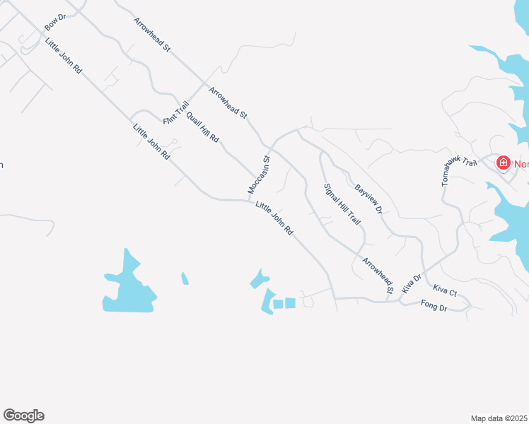 map of restaurants, bars, coffee shops, grocery stores, and more near 4778 Little John Road in Copperopolis