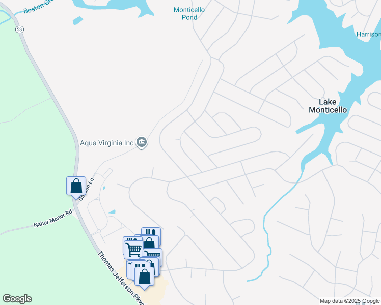 map of restaurants, bars, coffee shops, grocery stores, and more near 11 Nahor Dr in Palmyra