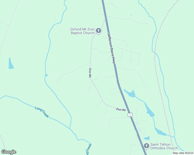map of restaurants, bars, coffee shops, grocery stores, and more near 25439 Zion Road in Ruther Glen