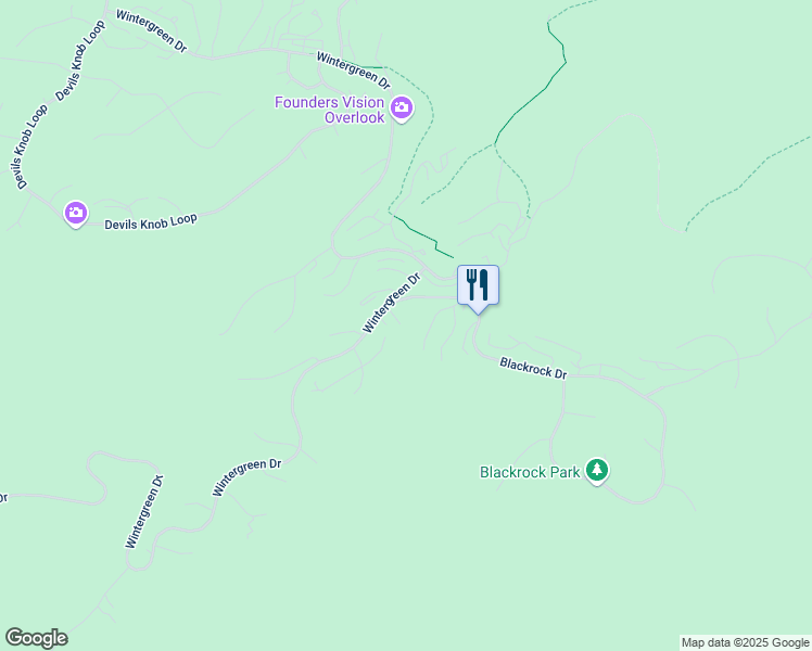 map of restaurants, bars, coffee shops, grocery stores, and more near 2410 Wintergreen Drive in Roseland
