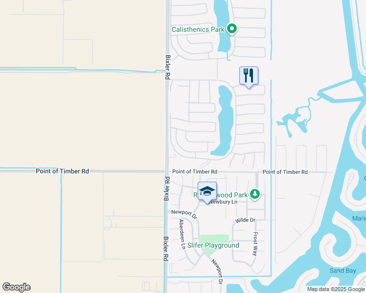 map of restaurants, bars, coffee shops, grocery stores, and more near 2581 Crescent Way in Discovery Bay