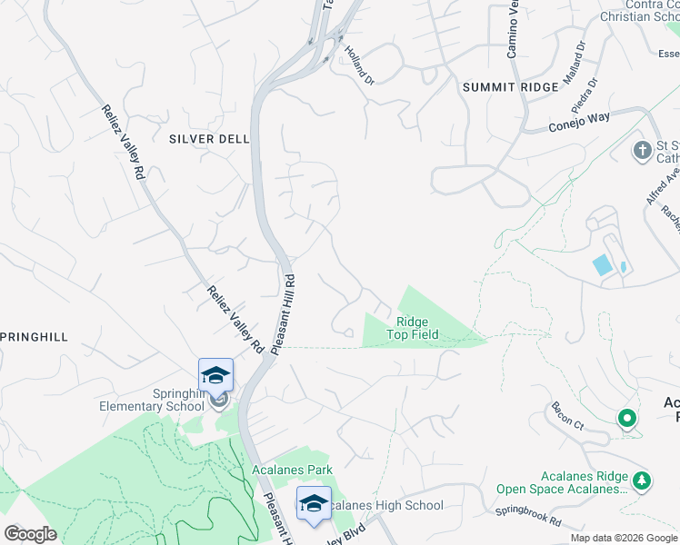 map of restaurants, bars, coffee shops, grocery stores, and more near 467 Beacon Ridge Lane in Walnut Creek