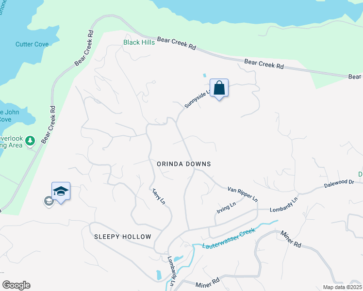 map of restaurants, bars, coffee shops, grocery stores, and more near 2 Crane Court in Orinda