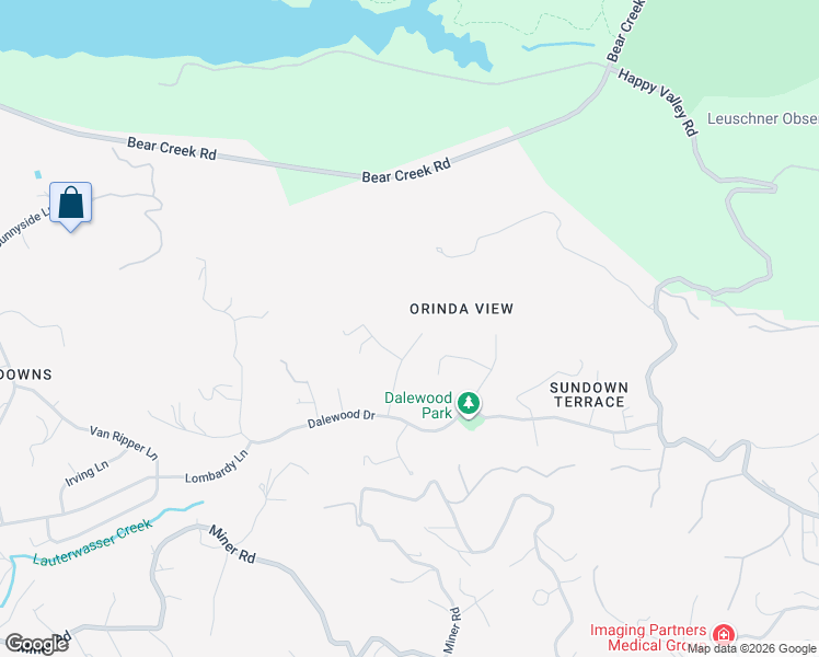 map of restaurants, bars, coffee shops, grocery stores, and more near 155 Amber Valley Drive in Orinda