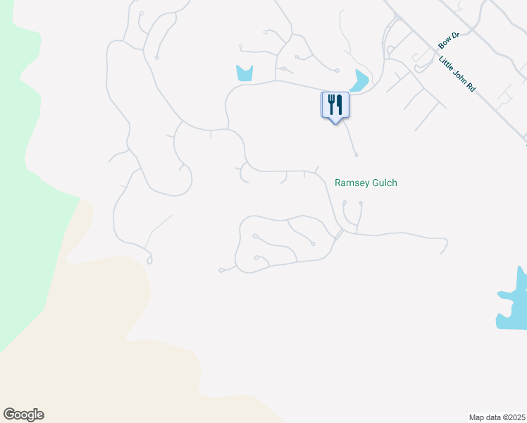 map of restaurants, bars, coffee shops, grocery stores, and more near 1201 Knolls Drive in Copperopolis