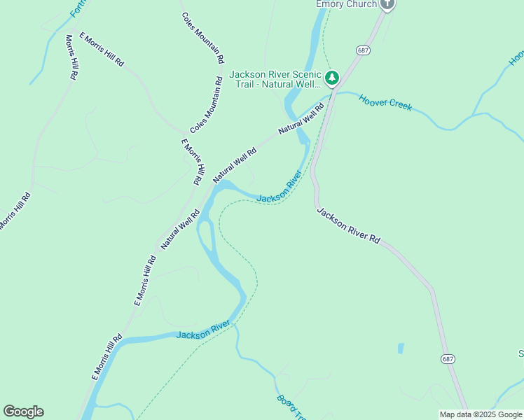 map of restaurants, bars, coffee shops, grocery stores, and more near 6918 Jackson River Road in Hot Springs