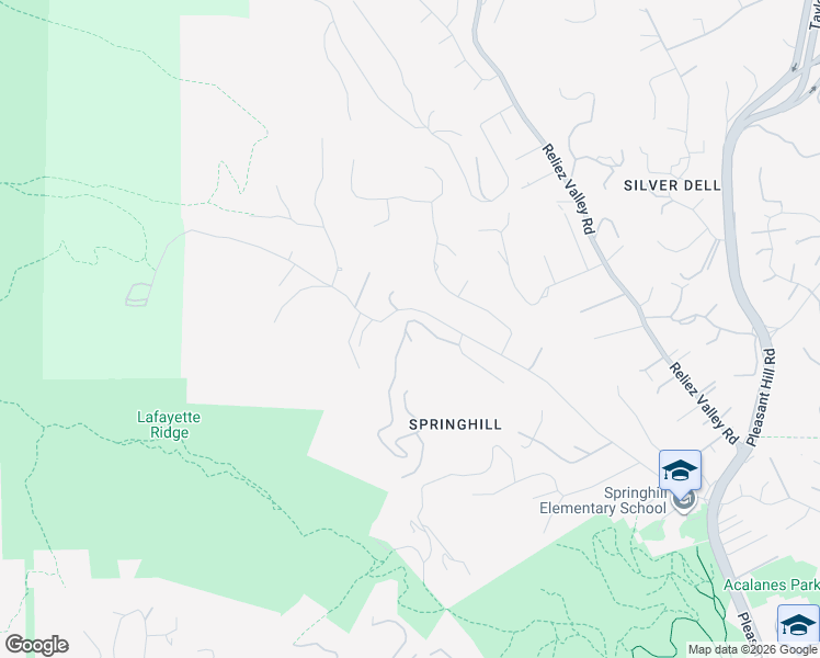 map of restaurants, bars, coffee shops, grocery stores, and more near 11 Leslyn Lane in Lafayette
