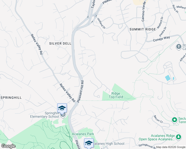 map of restaurants, bars, coffee shops, grocery stores, and more near 489 Beacon Ridge Lane in Walnut Creek