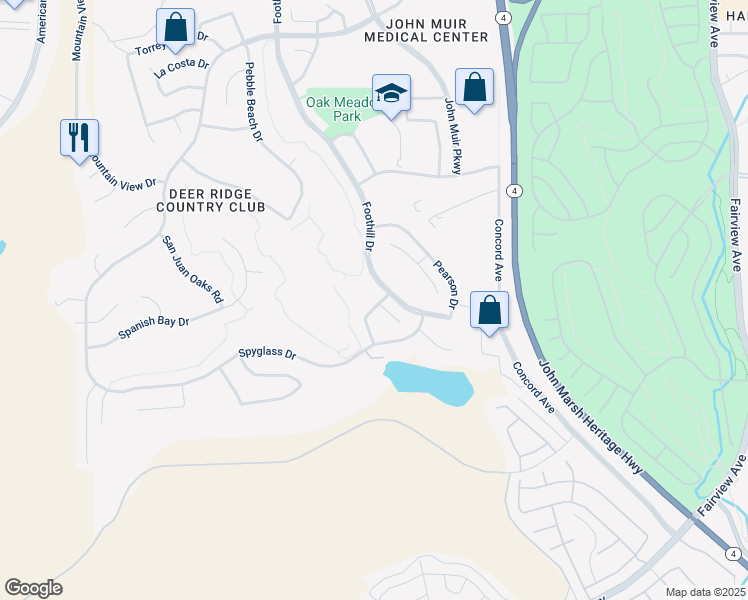 map of restaurants, bars, coffee shops, grocery stores, and more near 905 Augusta Drive in Brentwood