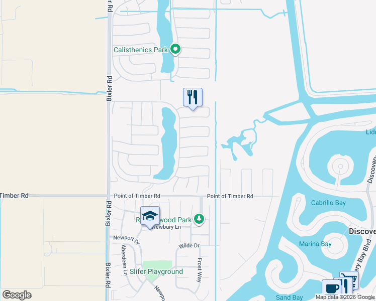 map of restaurants, bars, coffee shops, grocery stores, and more near 3432 Keystone Loop in Discovery Bay
