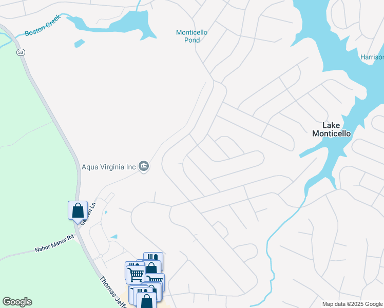 map of restaurants, bars, coffee shops, grocery stores, and more near 23 Ashton Road in Palmyra