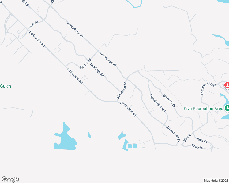 map of restaurants, bars, coffee shops, grocery stores, and more near 3640 Quail Hill Road in Copperopolis